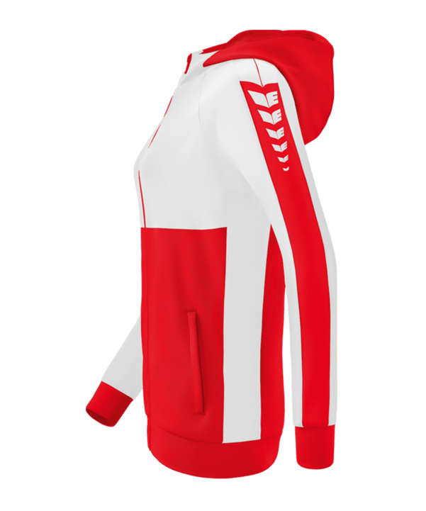 Erima Six Wings Kapuzenjacke Damen Rot - rot