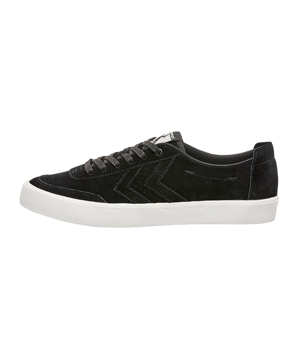 Hummel Stockholm Suede Low Sneaker Schwarz F2001 - schwarz