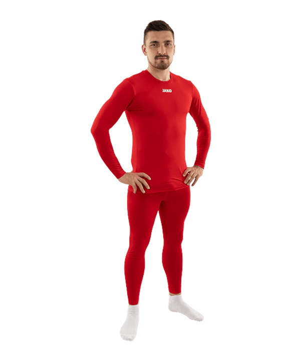 JAKO Function Longsleeve T-Shirt Rot F100 - rot