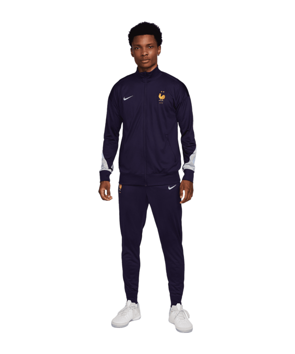 Nike Frankreich Trainingsanzug EM 2024 Blau - blau