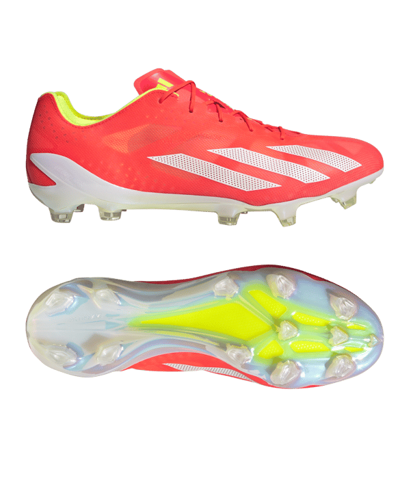 adidas X Crazyfast+ FG Energy Citrus Rot Weiss Gelb - rot
