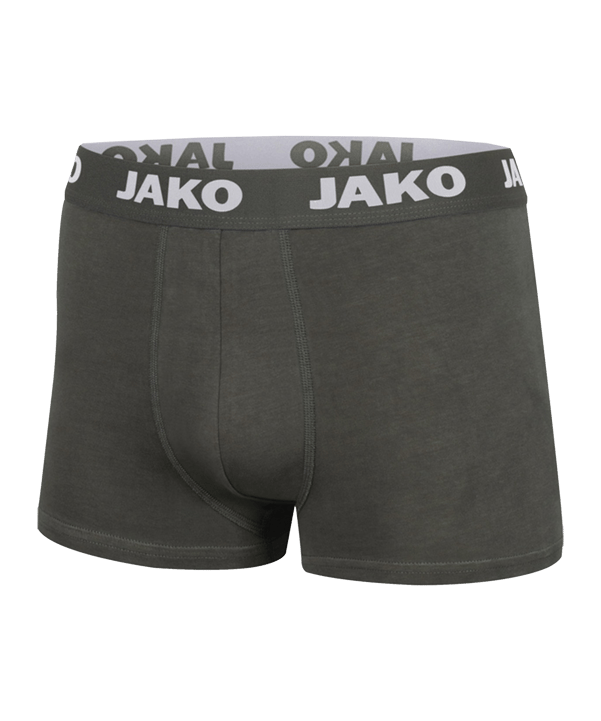 JAKO Boxershorts Basic 2er Pack Grau F21 - grau