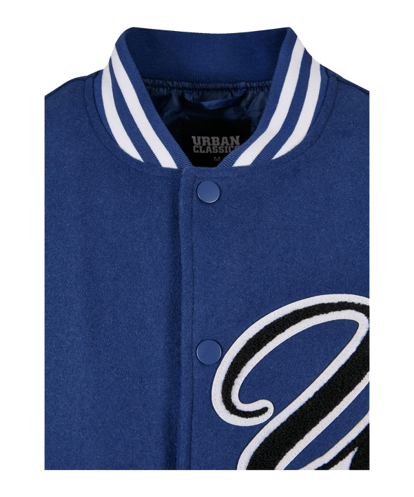 Urban Classic Big U College Jacke Blau - blau