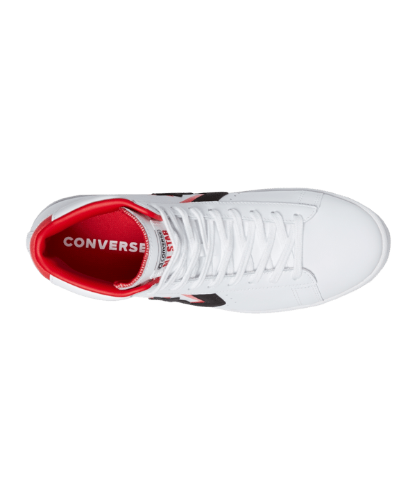 Converse Pro Leather High Sneaker Weiss Schwarz - weiss