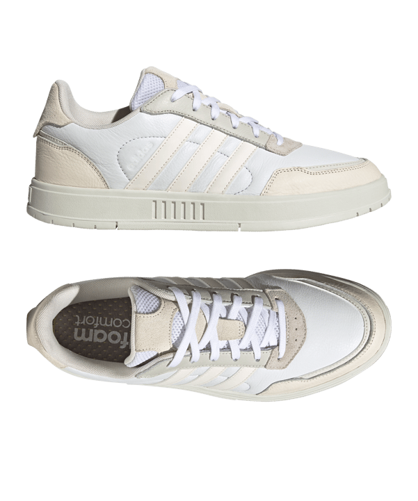 adidas Courtmaster Weiss Beige - weiss
