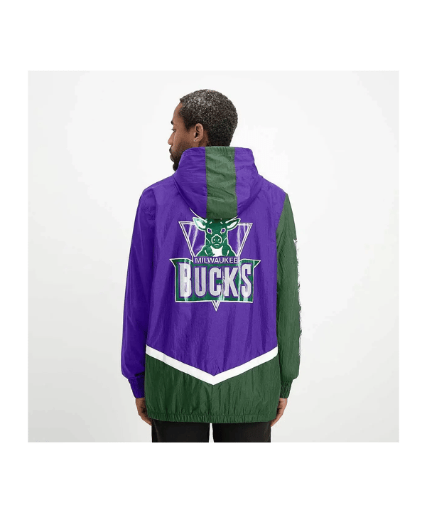 Mitchell and Ness NBA Windbreaker Jacke Lila