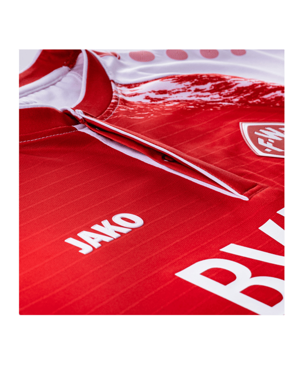JAKO Würzburger Kickers Trikot Home 2021/2022 Rot Weiss F112 - rot