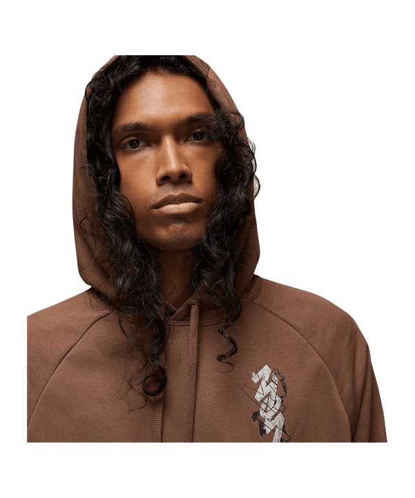 Jordan Zion Graphic Hoody Braun F244 - braun