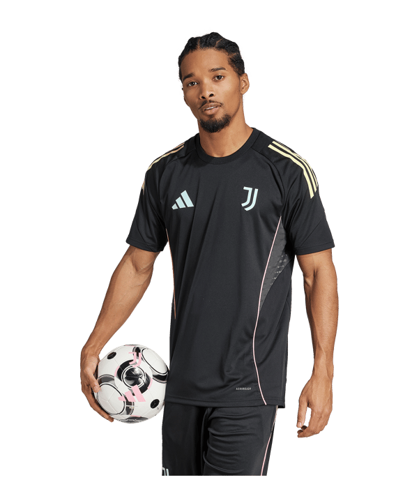 adidas Juventus Turin Trainingsshirt Schwarz - schwarz