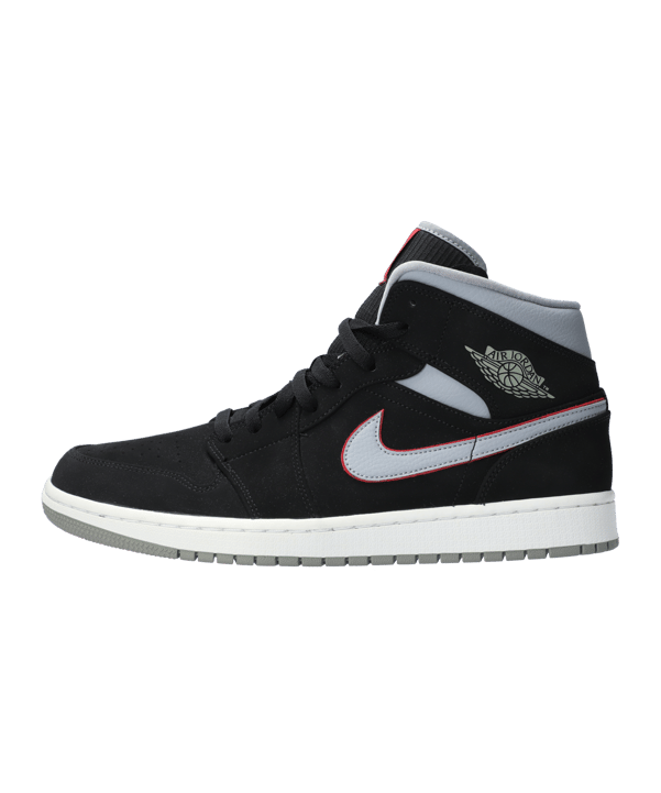 Jordan Air 1 Mid Sneaker Schwarz Grau F060 - schwarz