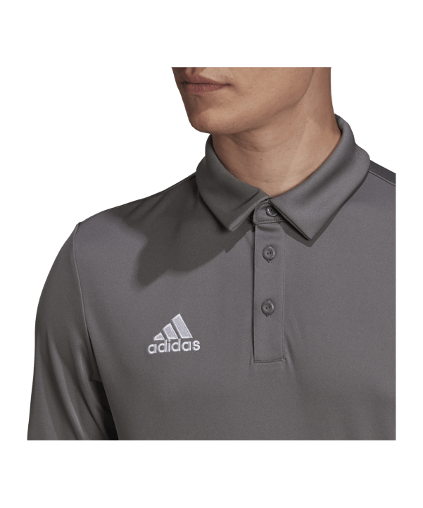 adidas Entrada 22 Poloshirt Grau - grau