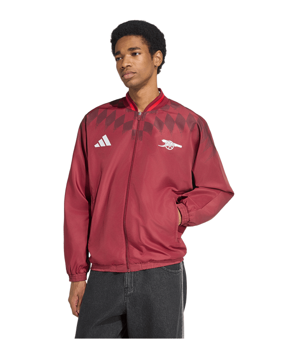 adidas FC Arsenal London Stadium Jacke Rot - rot
