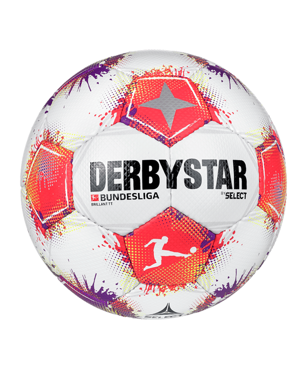 Derbystar Bundesliga Brillant TT v25 Trainingsball Weiß - weiss