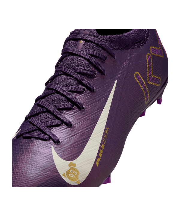 Nike Jr Air Zoom Mercurial Vapor XVI Pro FG Kylian Mbappe Signature Kids Lila F500 - lila