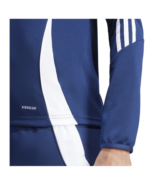 adidas Tiro 24 Trainingstop Damen Blau Weiss - blau
