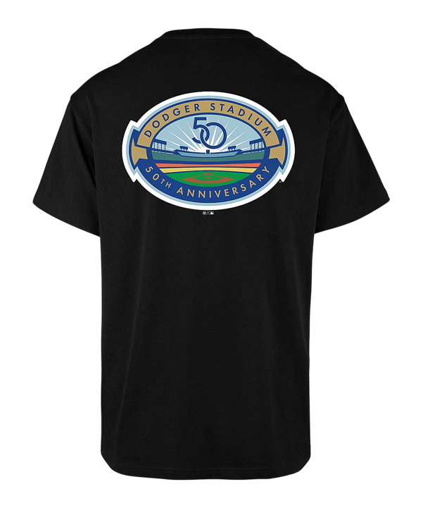 '47 Brand Los Angeles Dodgers Backer 47 ECHO T-Shirt Schwarz - schwarz