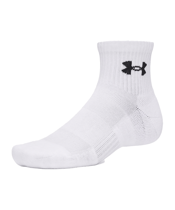 Under Armour Performance Cotton 3p Qtr Socken Weiß F100 - weiss