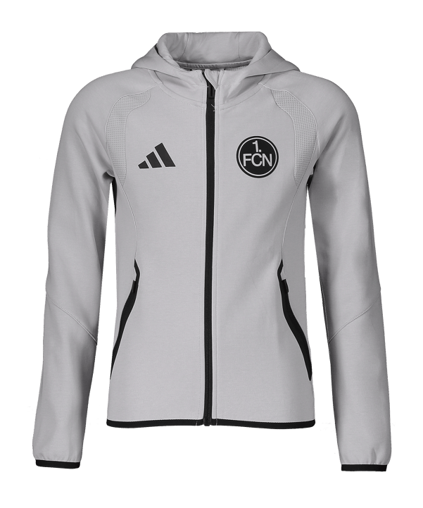 adidas 1. FC Nürnberg Travel Jacke Kids Grau