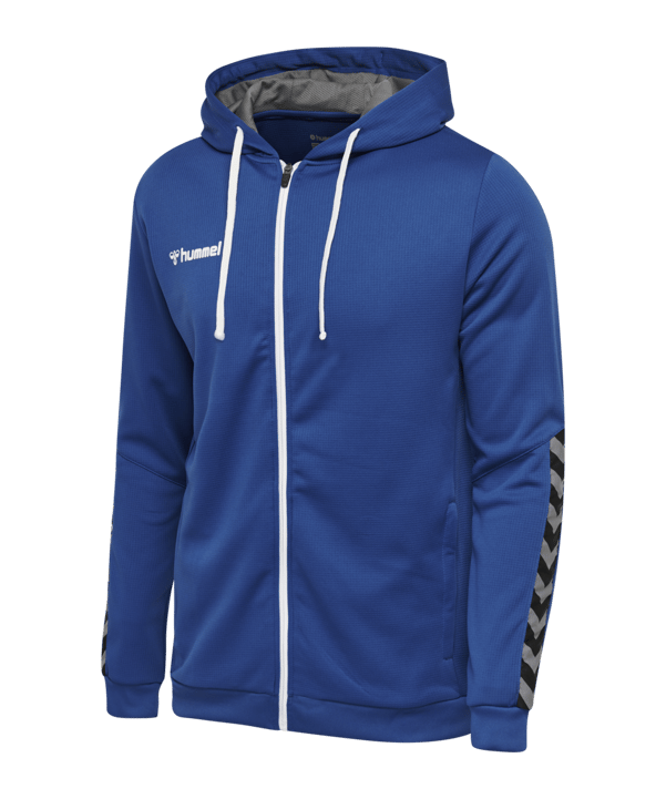 Hummel Authentic Poly Kapuzenjacke Kids F7045 - blau
