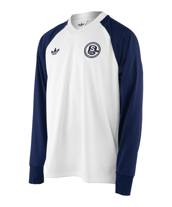 adidas Originals FC Schalke 04 Prematch Manches Longues 2026/2027 Blanc - blanc