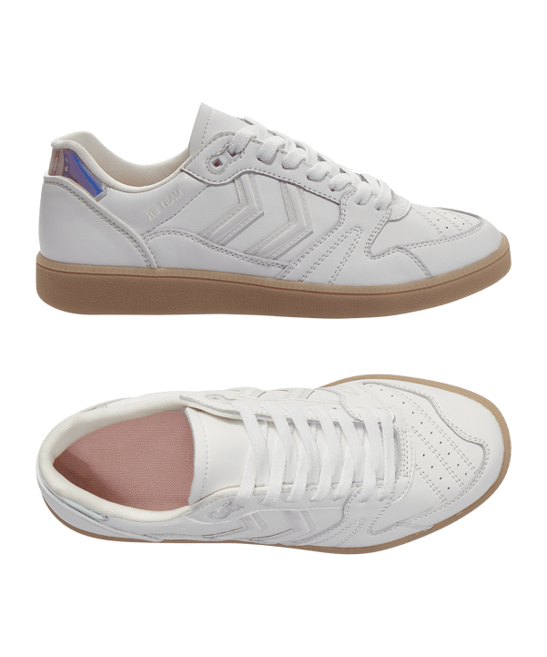 Hummel Hb Team Snow Blind Sneaker Weiss F9001 - weiss