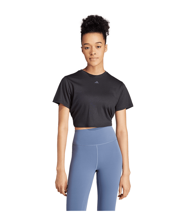 adidas Yoga Studio Wrapped t-shirt donna nero - nero