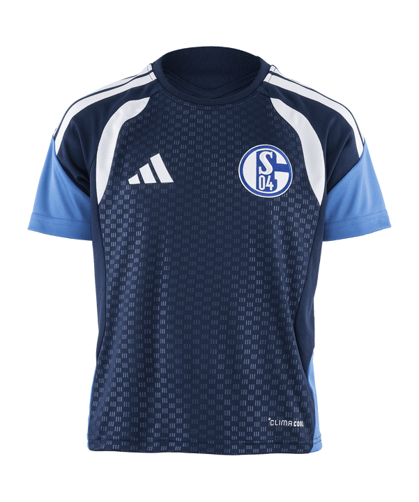 adidas FC Schalke 04 Team Trainingsshirt Kids Blau - blau