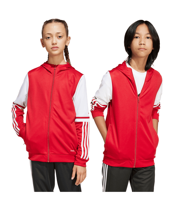 adidas Squadra 25 Kapuzenjacke Kids Rot - rot