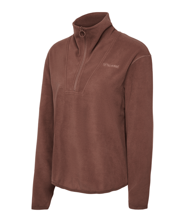 Hummel Mt Connect Loose Half Zip Sweatshirt Damen Braun F8040 - braun