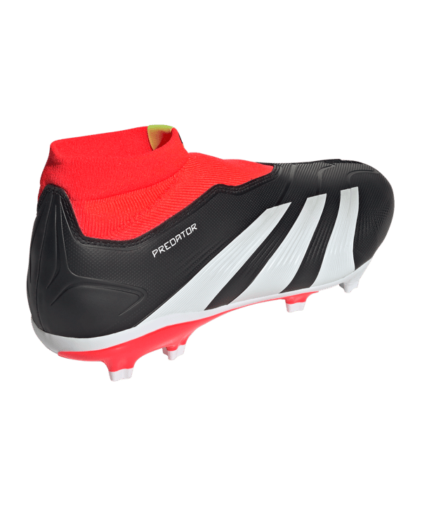 adidas Predator League LL FG Solar Energy Schwarz Weiss Rot - schwarz