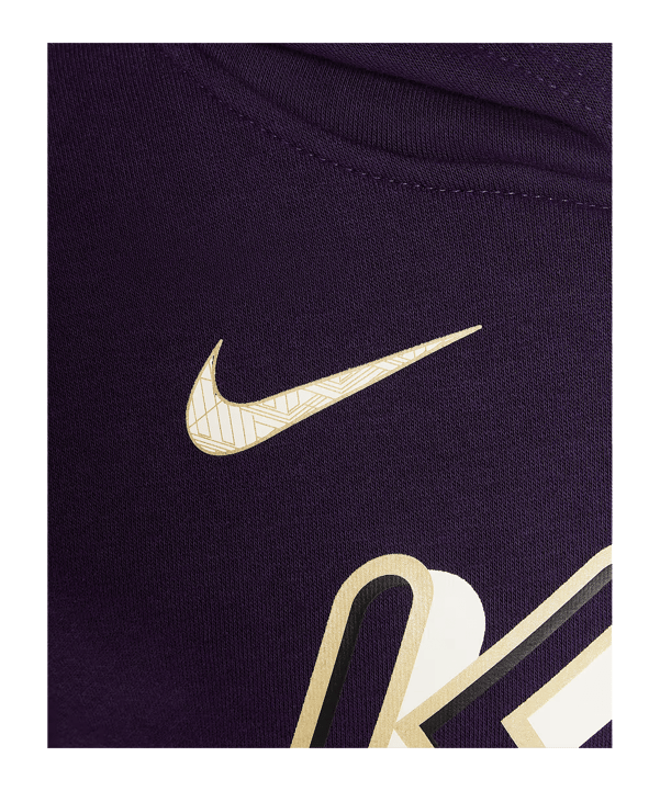 Nike Club Fleece Hoody Kids Lila F585 - lila