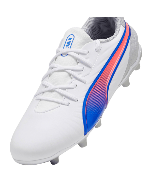 PUMA KING Match FG/AG Formula Jr Kids Weiss Blau F02 - weiss