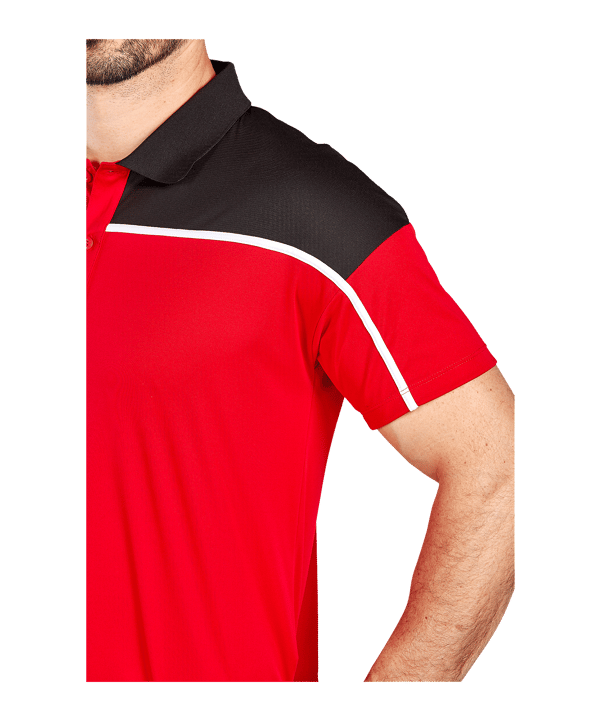 Erima Change by Poloshirt Rot Schwarz - rot