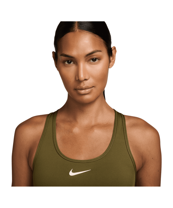 Nike Swoosh Medium Sport-BH Damen Grün F368 - gruen