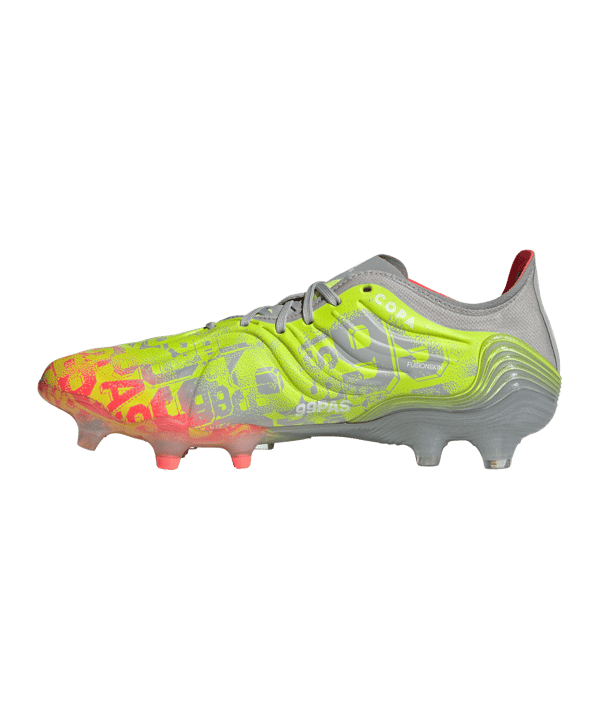 adidas COPA SENSE.1 FG NumbersUp Grau Gelb Rot - grau