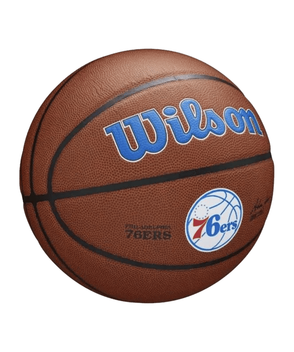 Wilson NBA Philadelphia 76ers Basketball Indoorball Gold - braun