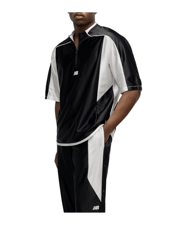 New Balance Warmup Shooting Zip Top Nero - nero