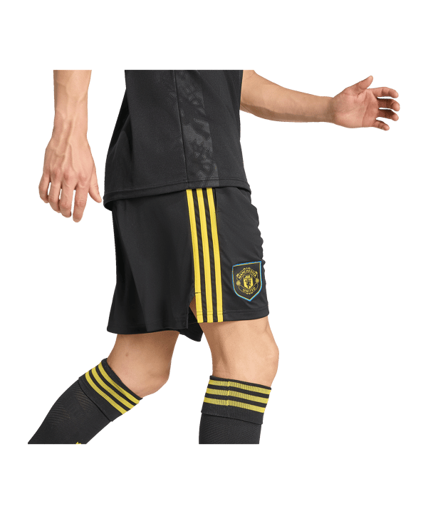 adidas Manchester United Short 3rd 2025/2026 Schwarz - schwarz