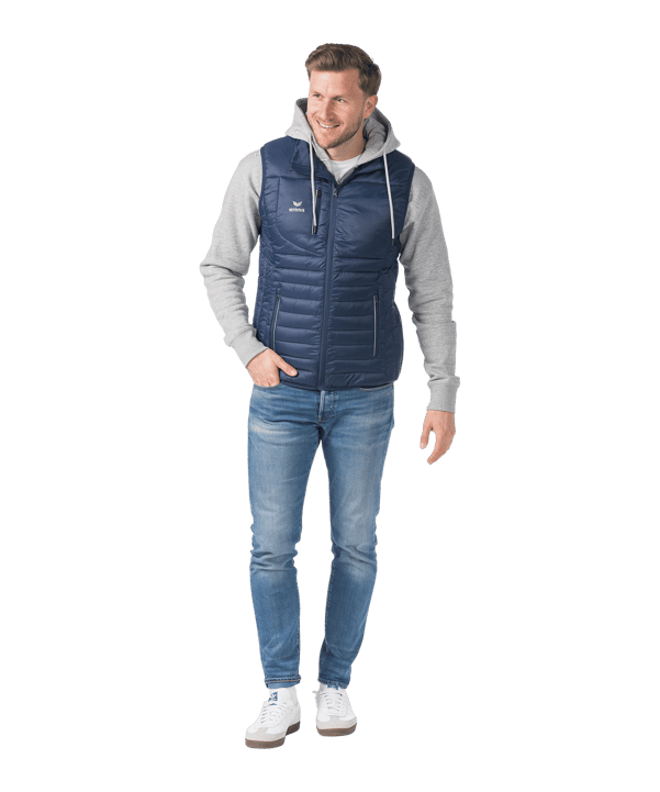 Erima CMPT Puffer Weste Blau - blau