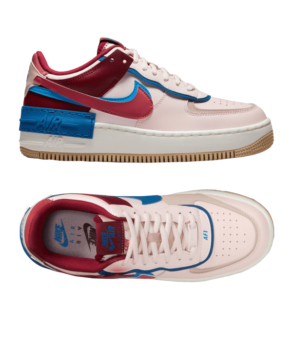 Nike Air Force 1 Shadow Damen Pink Grau F601 - rosa