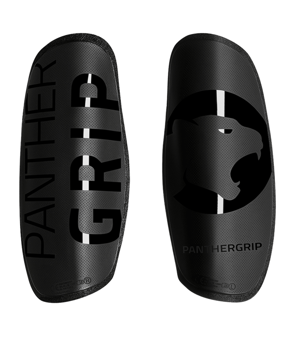 PANTHERGRIP Schienbeinschoner Anti-Rutsch Schwarz - schwarz