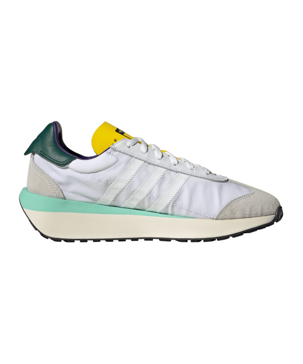 adidas Originals Country XLG Weiss Grün Gelb - weiss