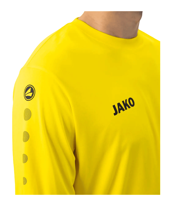 JAKO Team Shirt met lange mouwen Kids Geel K03 - geel