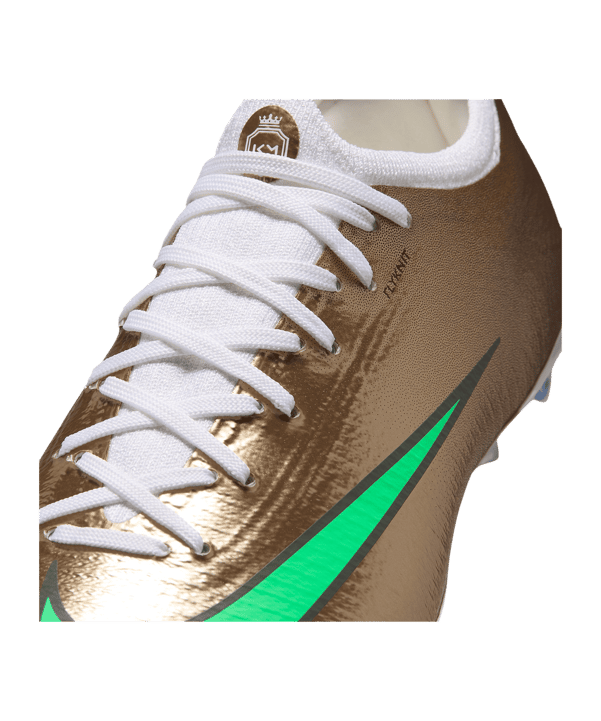 Nike Jr Air Zoom Mercurial Vapor XVII Pro FG Kylian Mbappe Kids Gold F701 - gold