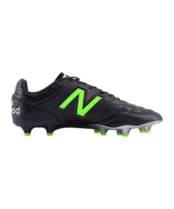 New Balance 442 Pro v2 FG Lime Light Schwarz - schwarz