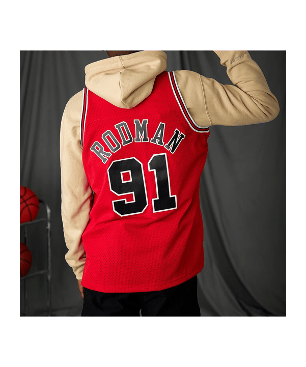 Mitchell and Ness 1997-1998 Dennis Mitchell T-Shirt Rot - rot