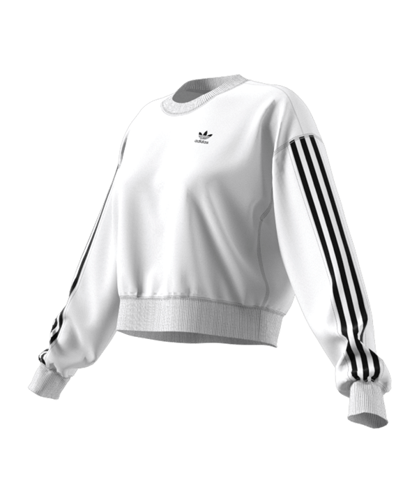 adidas Originals sweatshirt t-shirt Dames Weiß - wit