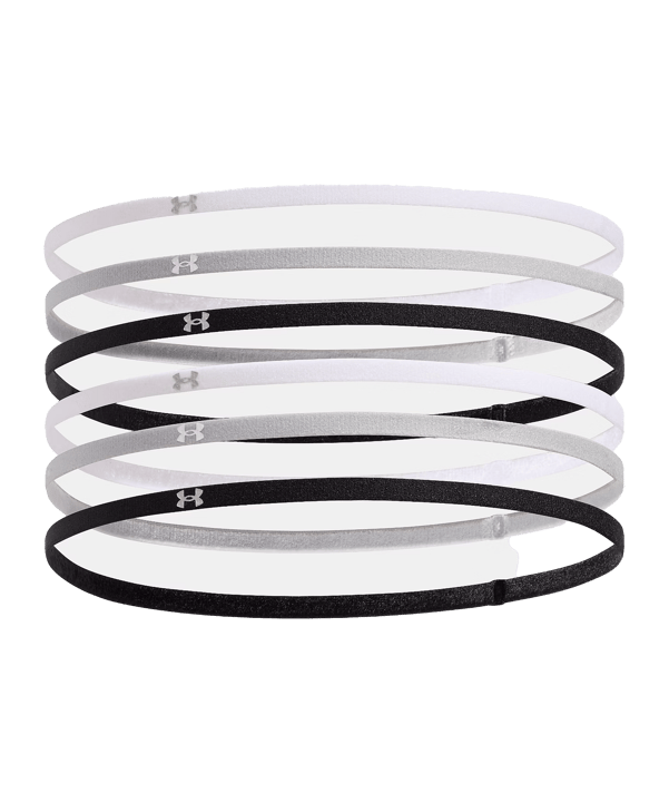 Under Armour Mini Elastic 6PK Stirnband Damen Schwarz F001 - schwarz