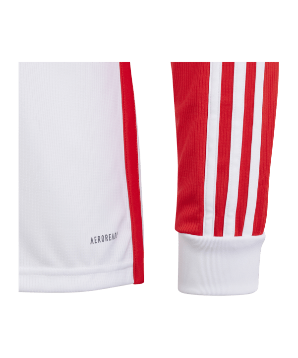 adidas FC Bayern München Trikot langarm Home 2023/2024 Kids Weiss Rot - weiss