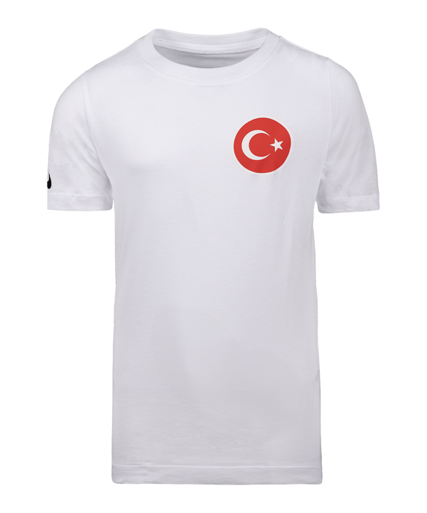 Nike TFF Turchia Collage T-shirt Bambini Bianco Ctffcz0909collageweiss - bianco